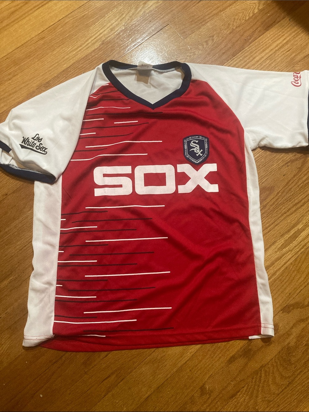Chicago White Sox stadium giveaways Red & White SOX Short-Sleeve Baseball Tee